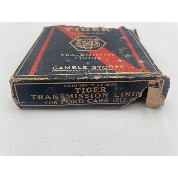 Vintage Tiger Multiweave Transmission Lining By Gamble Stores Ford Car - Picture 8 of 8